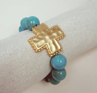 Blessed in Color Cross Bracelet - Bray and Em Boutique