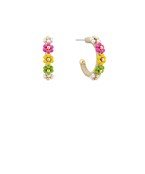 Blooming Charm Flower Hoop Earrings - Bray and Em Boutique