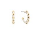 Blooming Charm Flower Hoop Earrings - Bray and Em Boutique