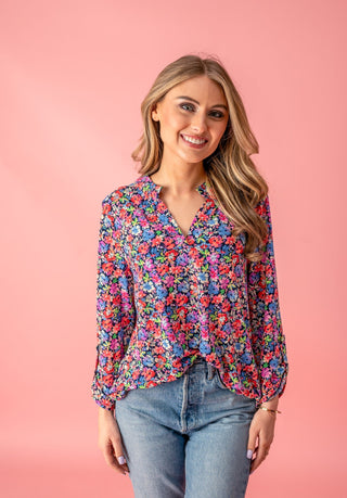 Blooming Poetry Blouse Top - Bray and Em Boutique