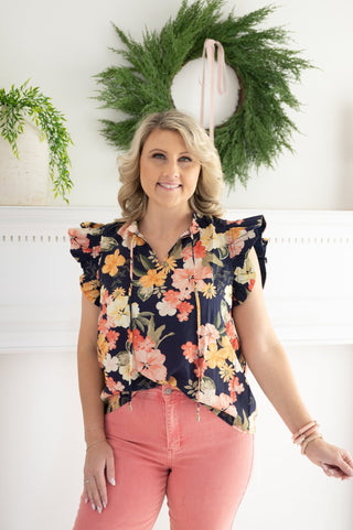 Bloomscape Haven Blouse - Bray and Em Boutique