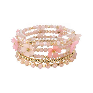 Blossom Bead Bracelet Stack - Bray and Em Boutique