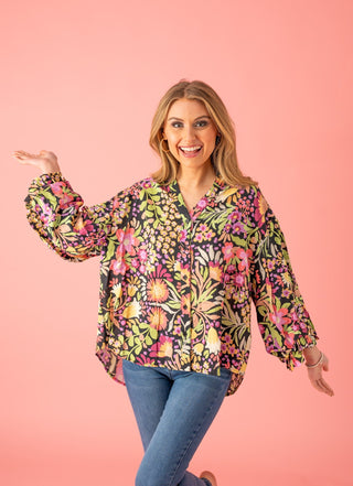 Blossoming With Joy Floral Blouse - Bray and Em Boutique