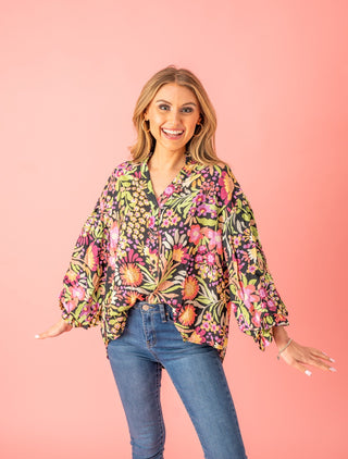 Blossoming With Joy Floral Blouse - Bray and Em Boutique