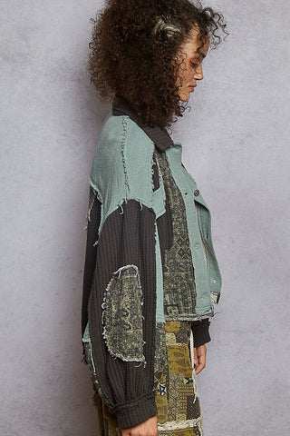 Blushful Dreams Patchwork Jacket - Bray and Em Boutique