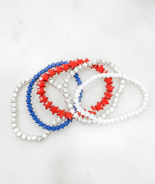 Born In The U.S.A. Star Bracelet Set - Bray and Em Boutique