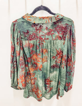 Botanical Bloomscape Blouse - Bray and Em Boutique