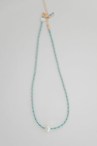 Braided Pearl Pendant Necklace - Bray and Em Boutique