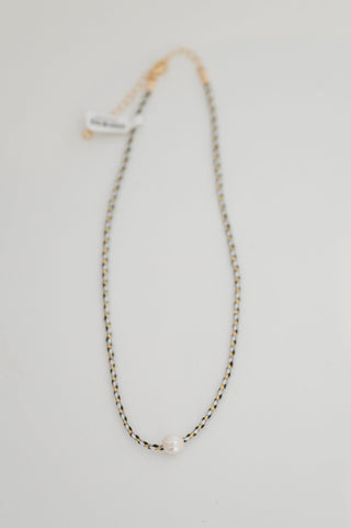 Braided Pearl Pendant Necklace - Bray and Em Boutique