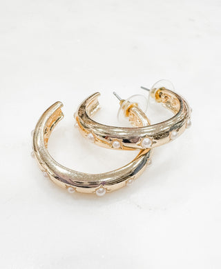 Breathe Deep Hoop Earrings - Bray and Em Boutique