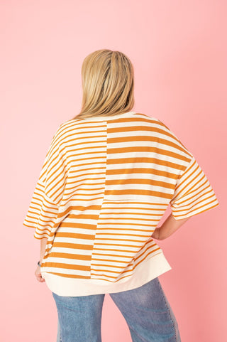 Brewed With Love Stripe Top - Bray and Em Boutique