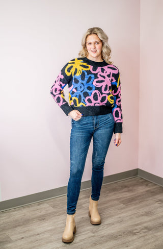 Bring Back Flowers Sweater - Bray and Em Boutique