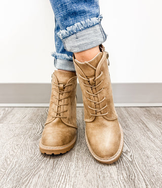 Broomstick Lace Up Bootie - Bray and Em Boutique