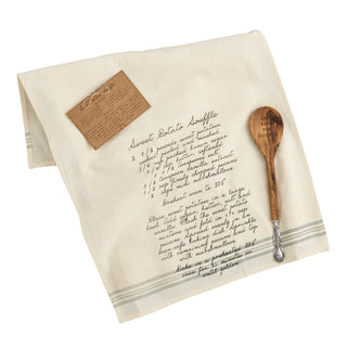 Recipe Spoon and Towel Set