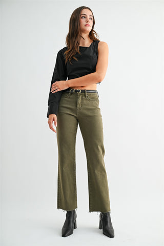 MICA DENIM: Everyday Tummy-Tuck Straight Jeans