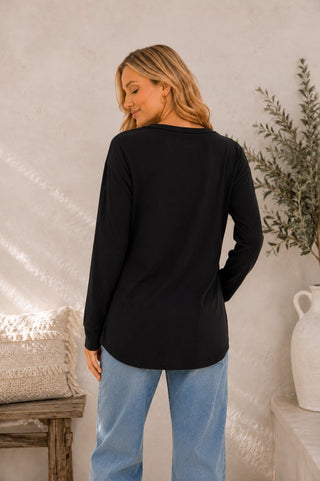 Cabin Comfort Henley Top - Bray and Em Boutique