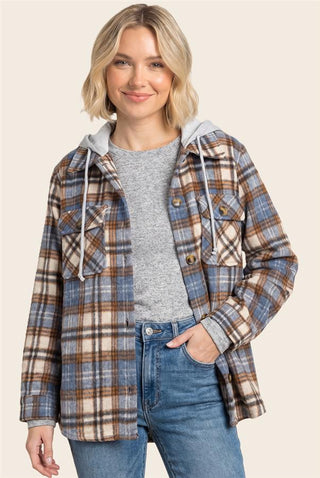 Cabin Days Hooded Shacket - Bray and Em Boutique