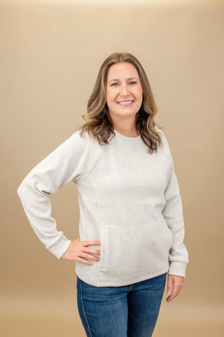 Calm Comfort Ribbed Pullover Top - Bray and Em Boutique