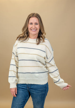 Calm Evening Stripe Sweater - Bray and Em Boutique