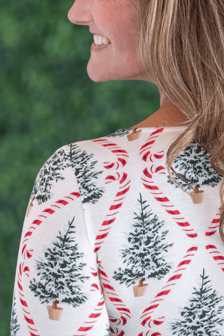 Candy Cane Lane Alyssa Top - Bray and Em Boutique