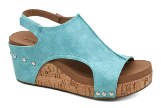 Carley Wedge - Teal - Bray and Em Boutique