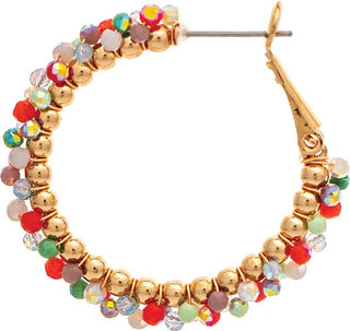 Carnival Confetti Hoop Earrings - Bray and Em Boutique