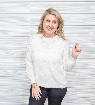 Casual Class Knit Pearl Sweater - Bray and Em Boutique