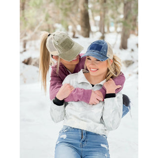 CC Beanie Flag Embroidered Hat - Bray and Em Boutique
