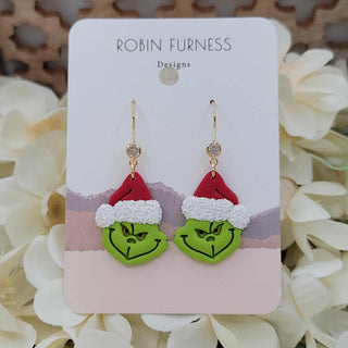 Robin Furness You're A Mean One Earrings