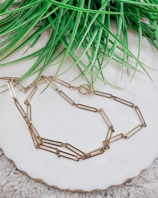 Chain Link Love Necklace - Bray and Em Boutique