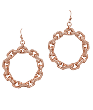 Chain Linked Together Hoop Earrings - Bray and Em Boutique