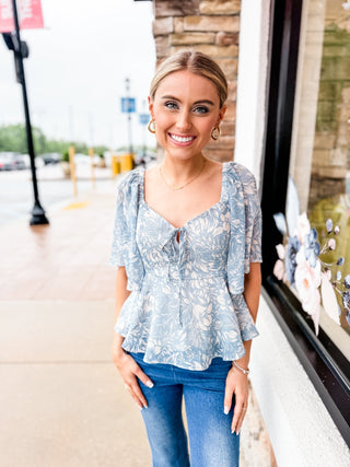Charming Vibes Peplum Top - Bray and Em Boutique