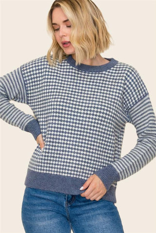 Checkmate Cozy Sweater - Bray and Em Boutique