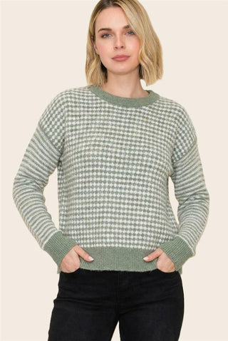 Checkmate Cozy Sweater - Bray and Em Boutique