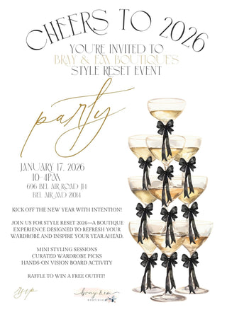 Cheers to 2026 Reset EVENT - Bray and Em Boutique