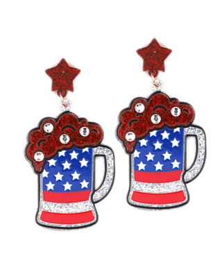 Cheers to USA Earrings - Bray and Em Boutique