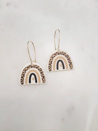 Cheetah Rainbow Earrings - Bray and Em Boutique