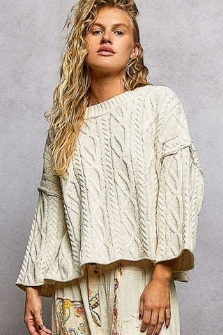 Chill Mode Cable Knit Top - Bray and Em Boutique