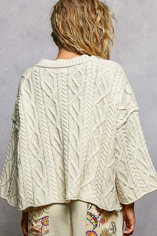 Chill Mode Cable Knit Top - Bray and Em Boutique