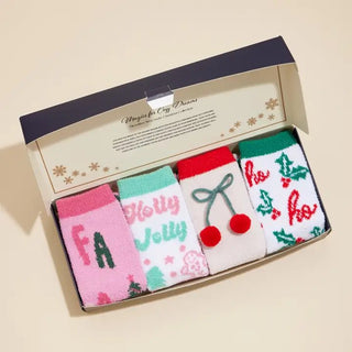 Christmas Fuzzy Sock Set - Bray and Em Boutique