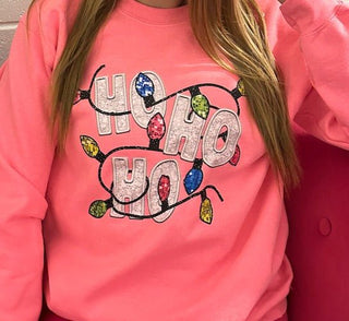 Christmas Lights Sweatshirt - Bray and Em Boutique