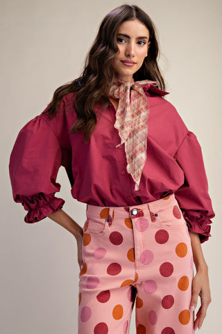 Classic Charm Poplin Shirt - Bray and Em Boutique