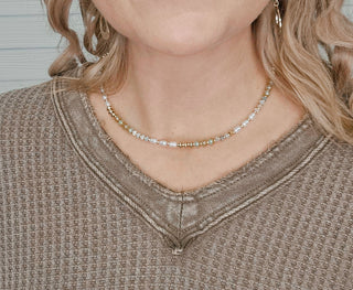 Clear As Day Candy Beaded Necklace - Bray and Em Boutique