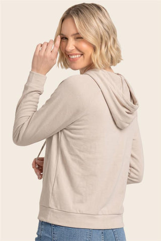Cloud-Like Comfort Hoodie Top - Bray and Em Boutique