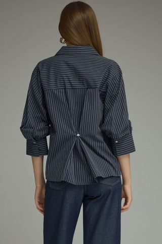 Coastal Button Stripe Top - Bray and Em Boutique