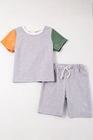 Color Block Short Set - Bray and Em Boutique