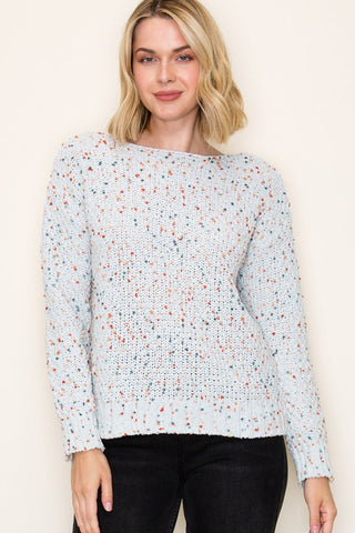 ColorBurst Popcorn Sweater - Bray and Em Boutique