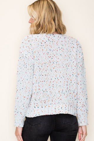 ColorBurst Popcorn Sweater - Bray and Em Boutique