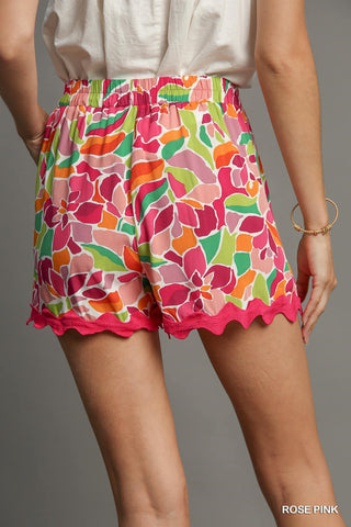 Colorful Collection Abstract Shorts - Bray and Em Boutique