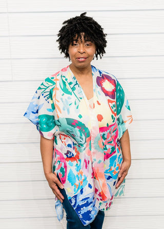 Colorful Finesse Kimono - Bray and Em Boutique